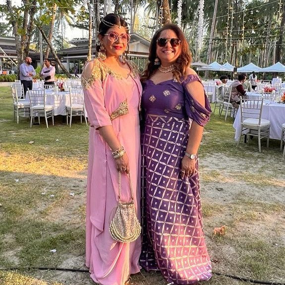 Client Love - Rashmi & Anu dressed in ShopViolla for a wedding in Phuket